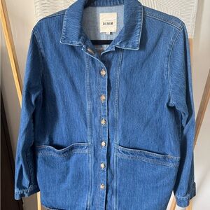 Sezane Classic Blue Jean Jacket